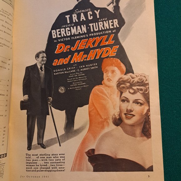 Vintage October 1941 Silver Screen magazine Merle Oberon. - Picture 4 of 5